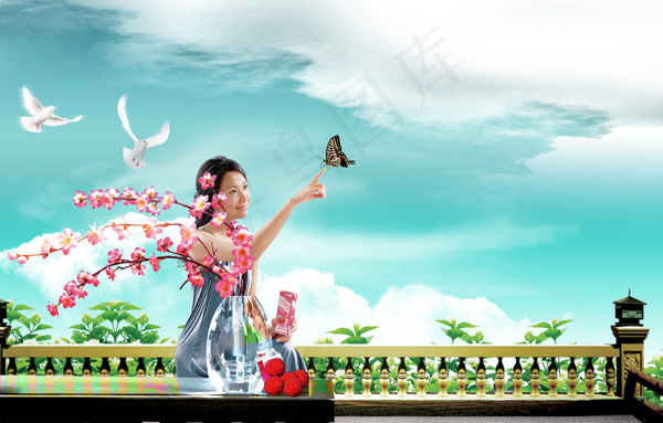 时尚广告美女