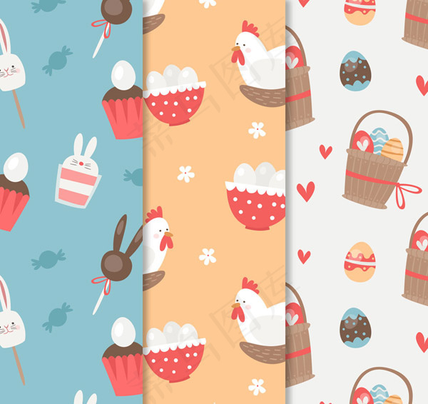 复活节无缝背景