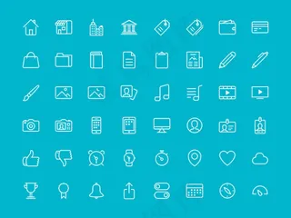 线框图标,免抠元素