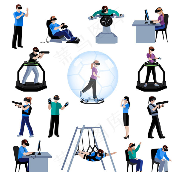 虚拟现实体验人物