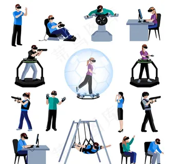 虚拟现实体验人物