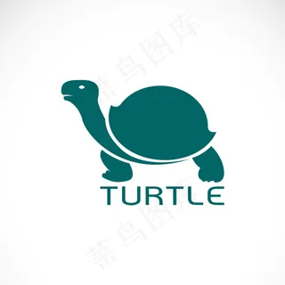 乌龟剪影标志 乌龟剪影标志