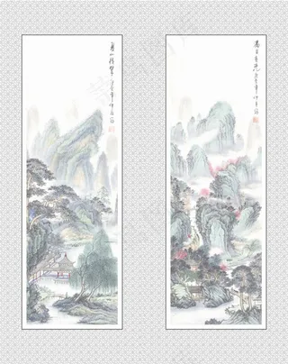 满目春光山水画