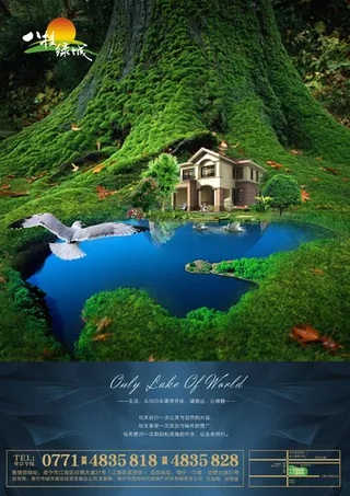 八桂绿城别墅广告
