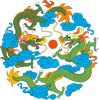 矢量彩色龙纹_1ai矢量模版下载