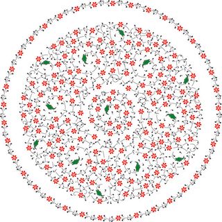 星光组成的花朵