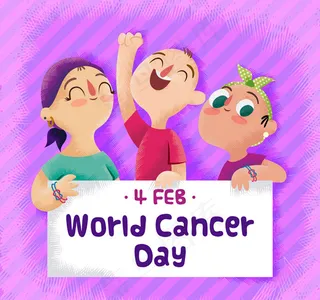 彩绘世界癌症日