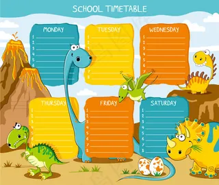 恐龙校园课程表