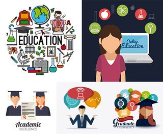 教育主题矢量