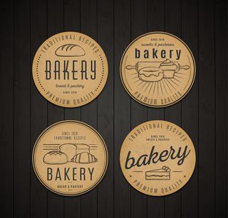 复古面包标签