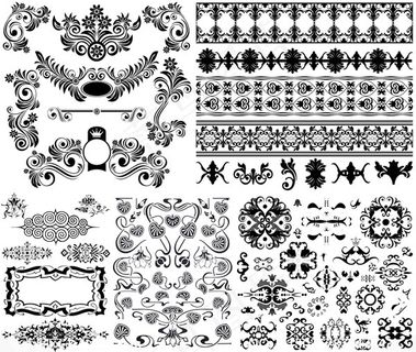 黑白花纹边框1
