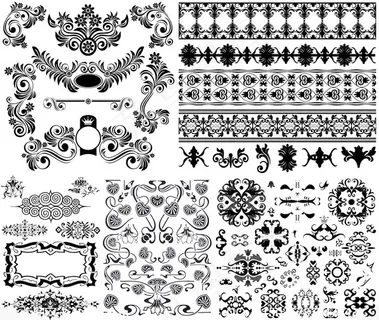 黑白花纹边框1 黑白花纹边框1