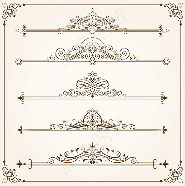 复古花纹花边