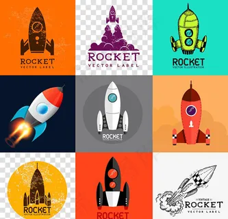 航天火箭图标,免抠元素