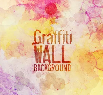 水彩涂鸦墙壁背景