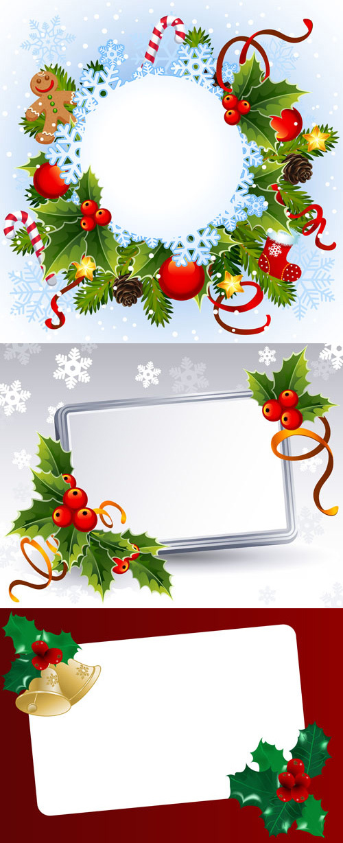 节日装饰框矢量