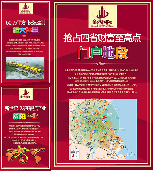 金港国际地产海报(2362X3937(DPI:100))psd模版下载