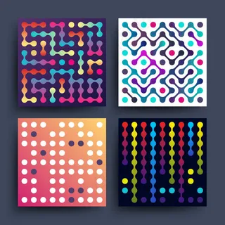 点阵几何元素背景