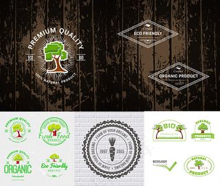 有机食品标签,免抠元素