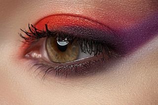 眼部彩妆特写