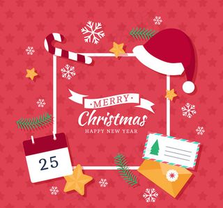 圣诞节框架贺卡