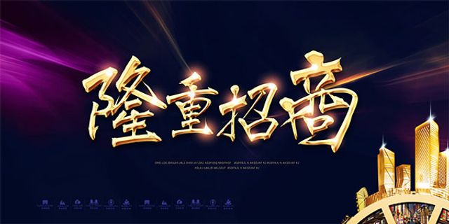 城市隆重招商海报