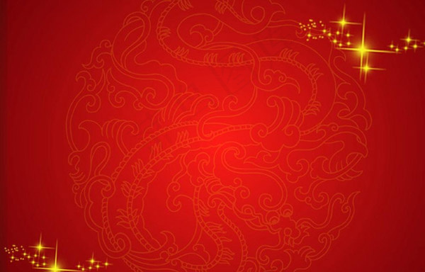 喜庆红色花纹背景cdr矢量模版下载