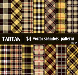 黄黑格子呢背景