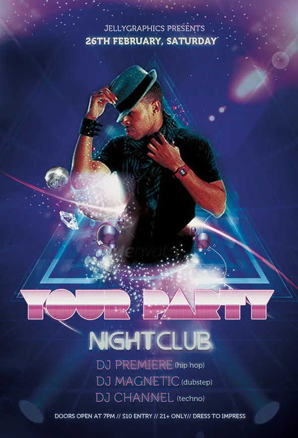 你的派对酒吧海报(1264X1855(DPI:300))psd模版下载