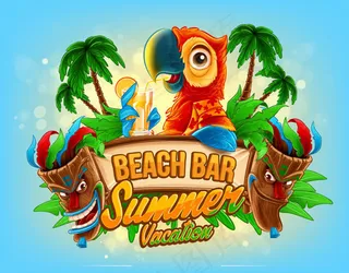 鹦鹉沙滩酒吧海报