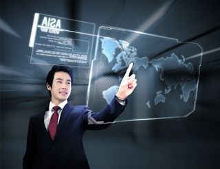 触摸显示屏人物