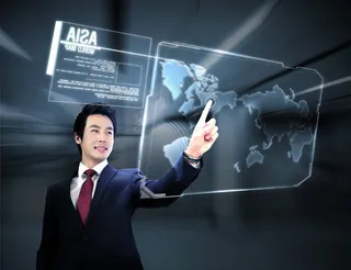 触摸显示屏人物