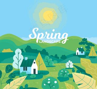 春季郊外风景
