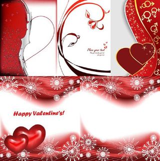 红色桃心情人节