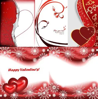 红色桃心情人节