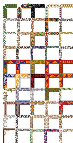 矢量简约边框-2,背景元素