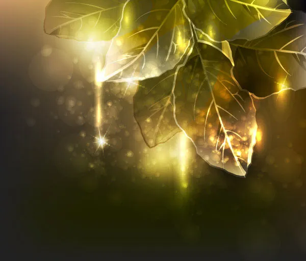 幻彩树叶矢量eps,ai矢量模版下载