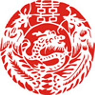 矢量剪纸图案-龙