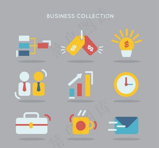 精致商务图标,免抠元素,背景元素
