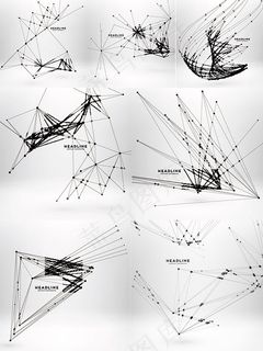 潮流圆点与线条