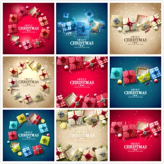 圣诞节礼物矢量
