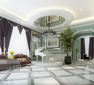 休闲钢琴厅模型