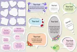 简洁对话框矢量