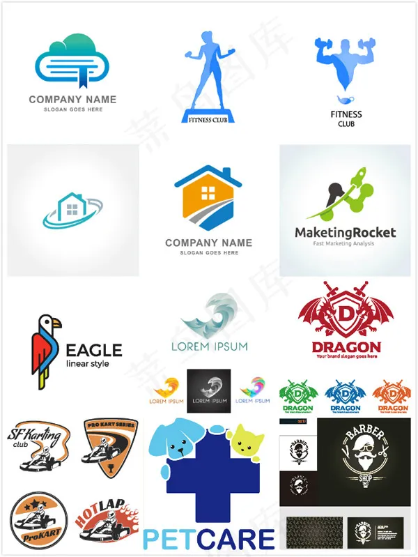 个性LOGO元素eps,ai矢量模版下载