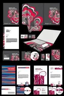 精美花纹VI模板