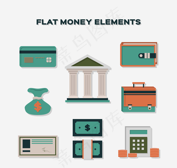 扁平化金融图标