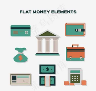 扁平化金融图标
