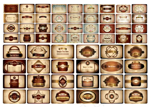 欧式卡片矢量eps,ai矢量模版下载