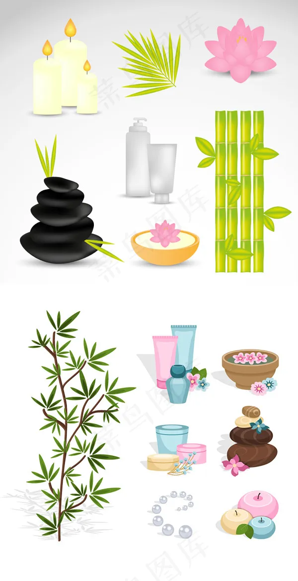 spa元素图标,免抠元素ai矢量模版下载