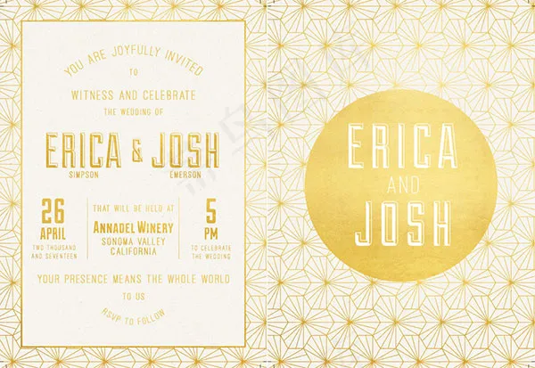 婚礼邀请卡(1575X2175(DPI:300))psd模版下载